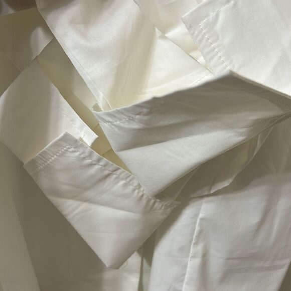 Grey Lab White Bow Detail Button Down Cotton Shirt(Size Medium) - Picture 7 of 8